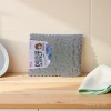 Silver wire double-sided double-effect scrubbing block details Picture